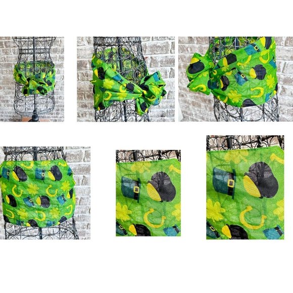 Retro Infinity St Patrick's Scarf Pot of Gold Parade Irish Party 34 L x … - Picture 10 of 12